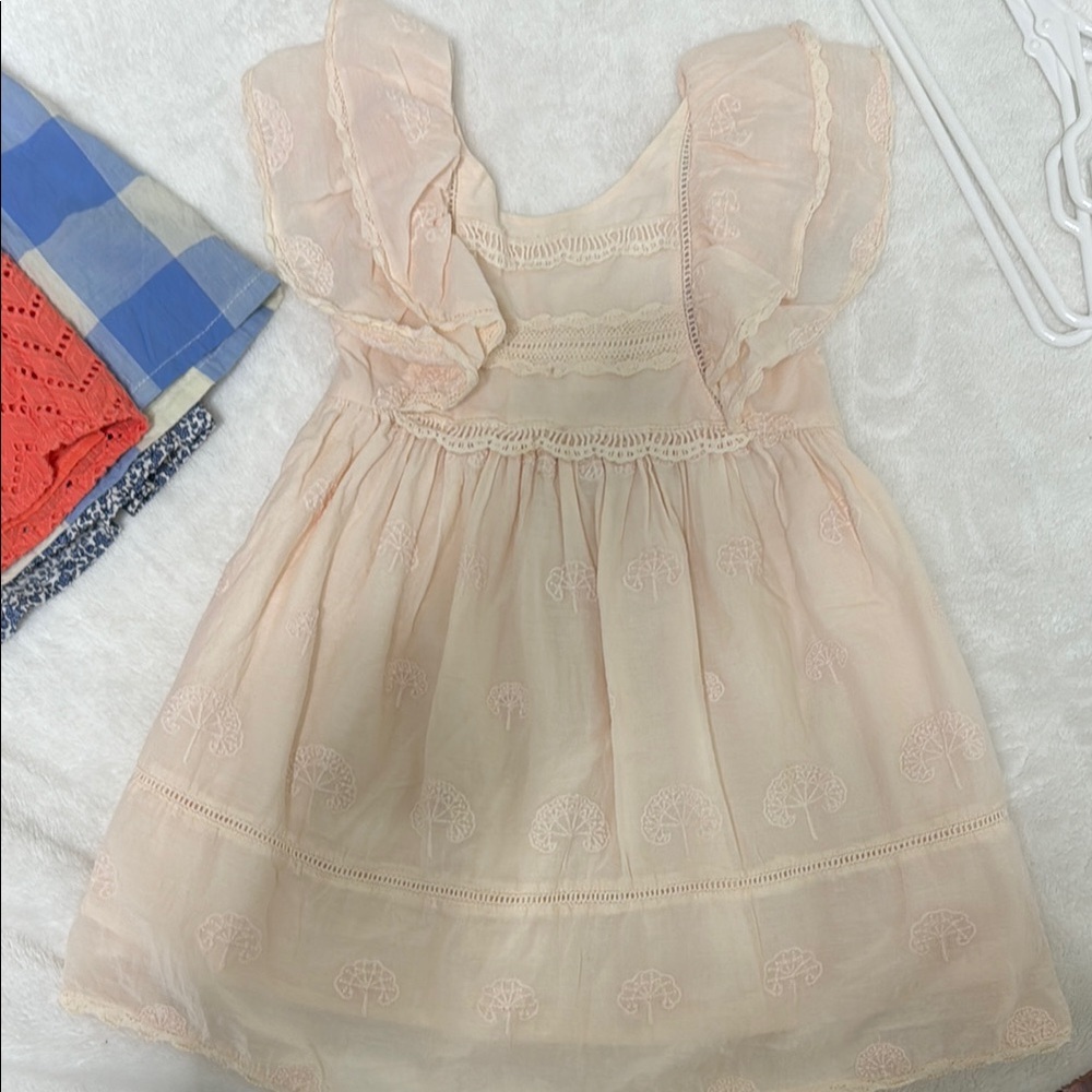 Zara Pink Ruffled Tiered Sundress